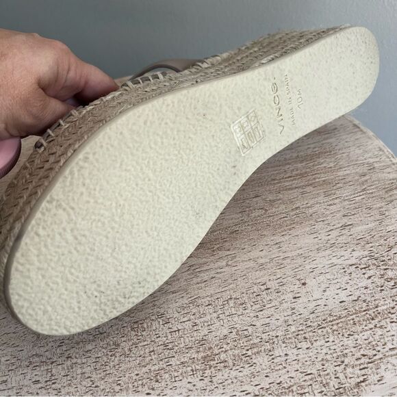 Vince Sabella Espadrille Wedge Sandal in Beige Size 10 NWOB - Picture 12 of 13
